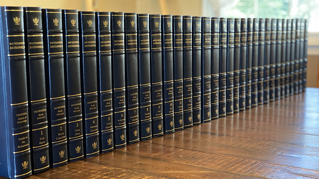 A set of encyclopedias from back in the day!
