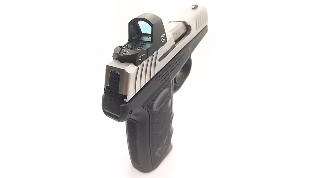 The pistol comes ready to roll right out of the box with a reddot optic installed. The author found it to perform as well as many more expensive guns.