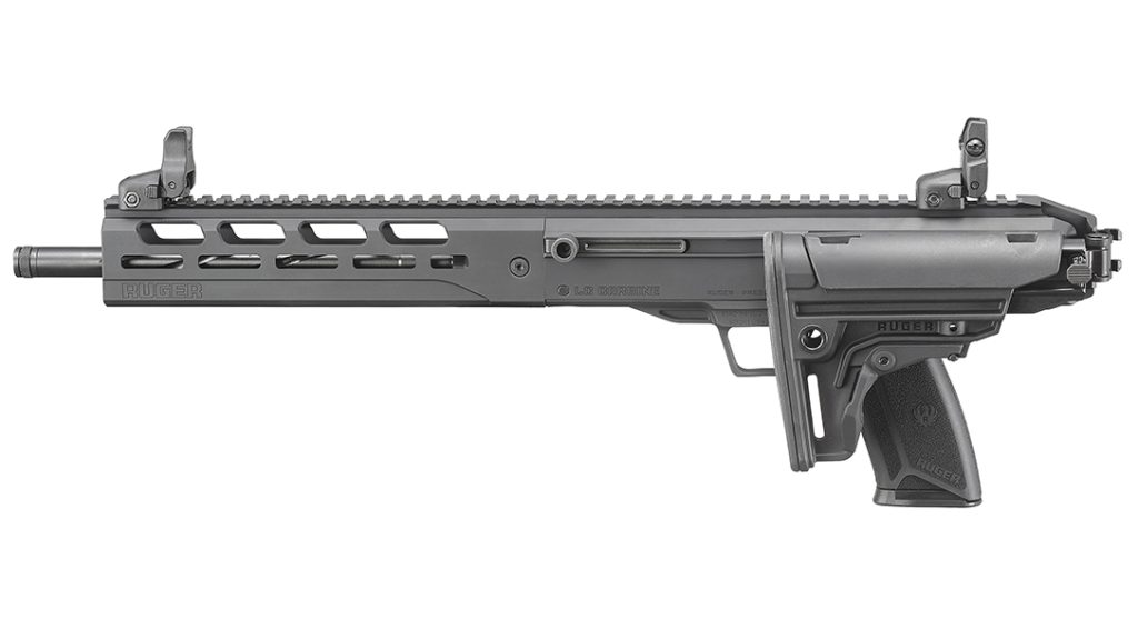 The Ruger LC Carbine's folded stock design makes it a great truck or pack gun. 