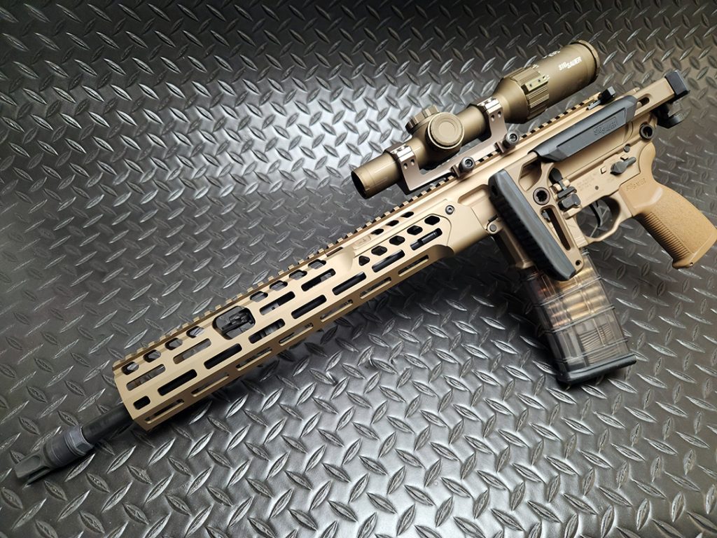 The SIG MCX-SPEAR-LT brings several features from the military family of weapons. 