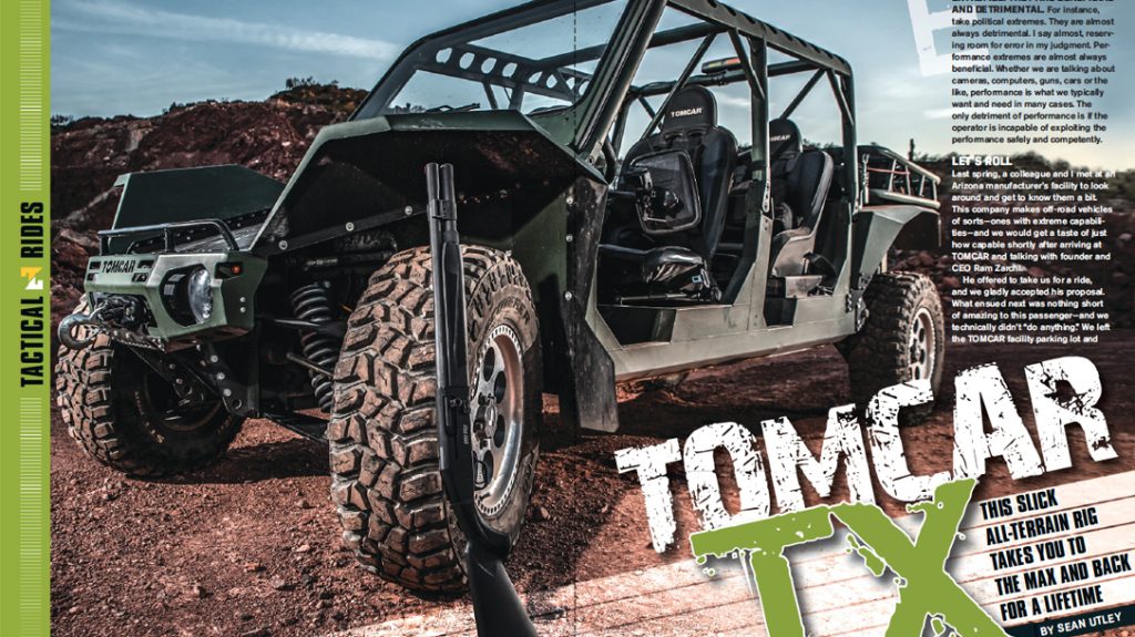 Tactical Rides features the Tomcar TX.
