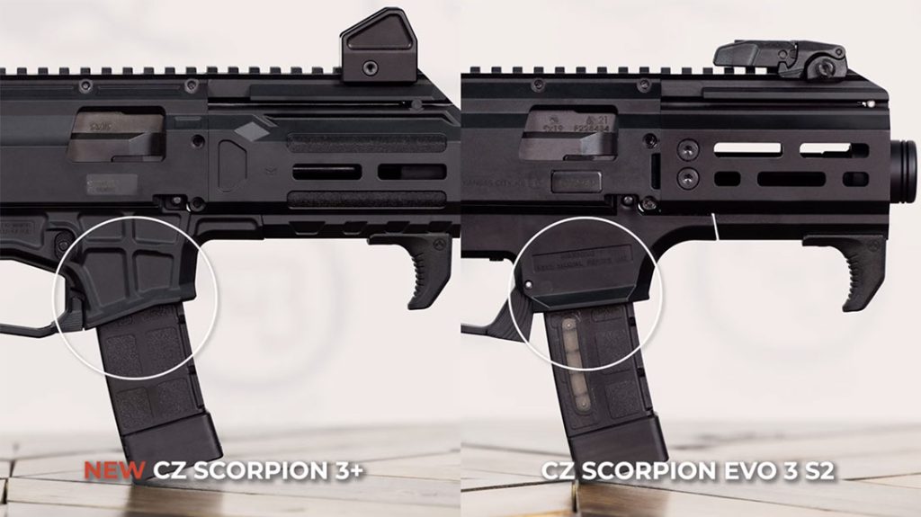 CZ updated the magwell on the Scorpion 3+ Micro Pistol.