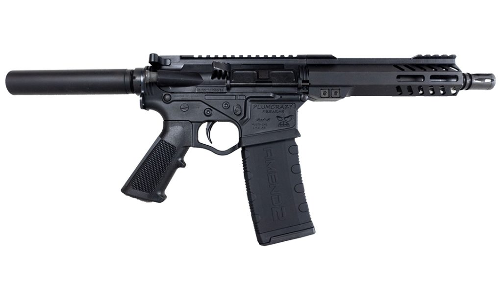 The ET Arms PlumCrazy AR-15 Pistol comprises a lightweight, compact package. 