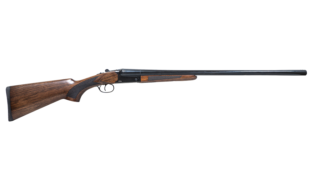 Full length view of the Pointer Side-by-Side shotgun. 