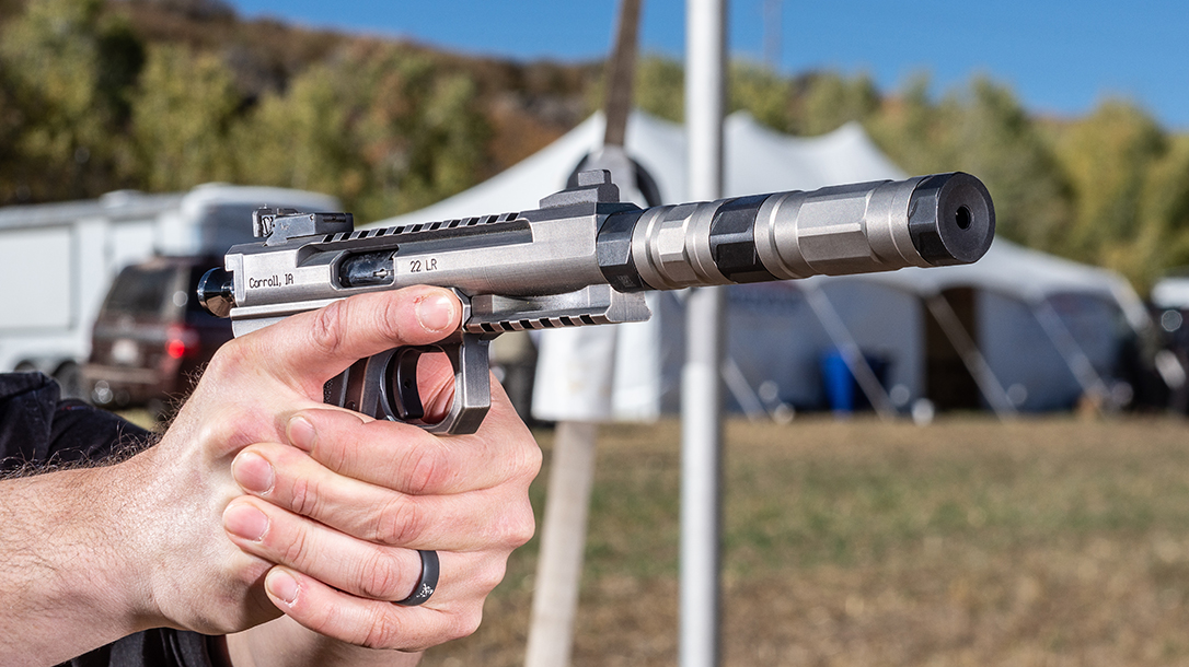 Shooting the SilencerCo Switchback 22 suppressor.