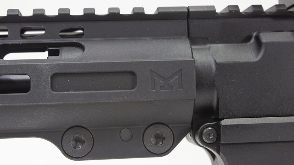 An M-LOK rail and tight fit throughout made shooting a pleasure.