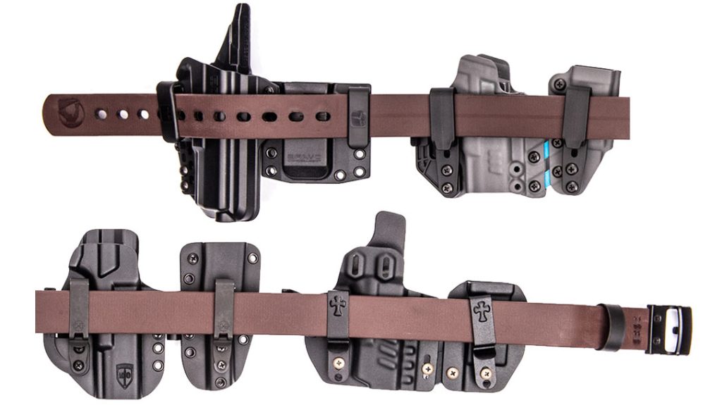 A look at all of the sidecar magazine holster options featured.