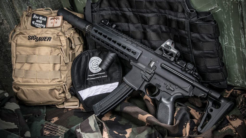 Not all piston guns are chambered in standard calibers, like this short-stroke, piston-driven MPX SBR in 9mm.