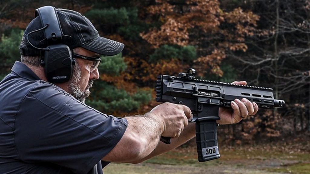 Shooting the DRD Tactical MFP-21 without the brace.