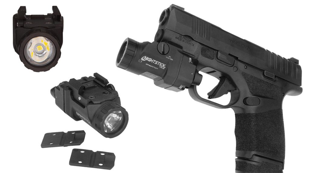 Nightstick TCM-365 and TCM-5B Narrow Rail Compact Handgun Lights.