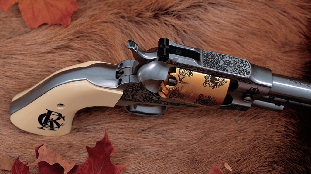 The RCA 25th Anniversary model is the most highly embellished Ruger Old Army ever issued. Only 2,000 were made in 1997.