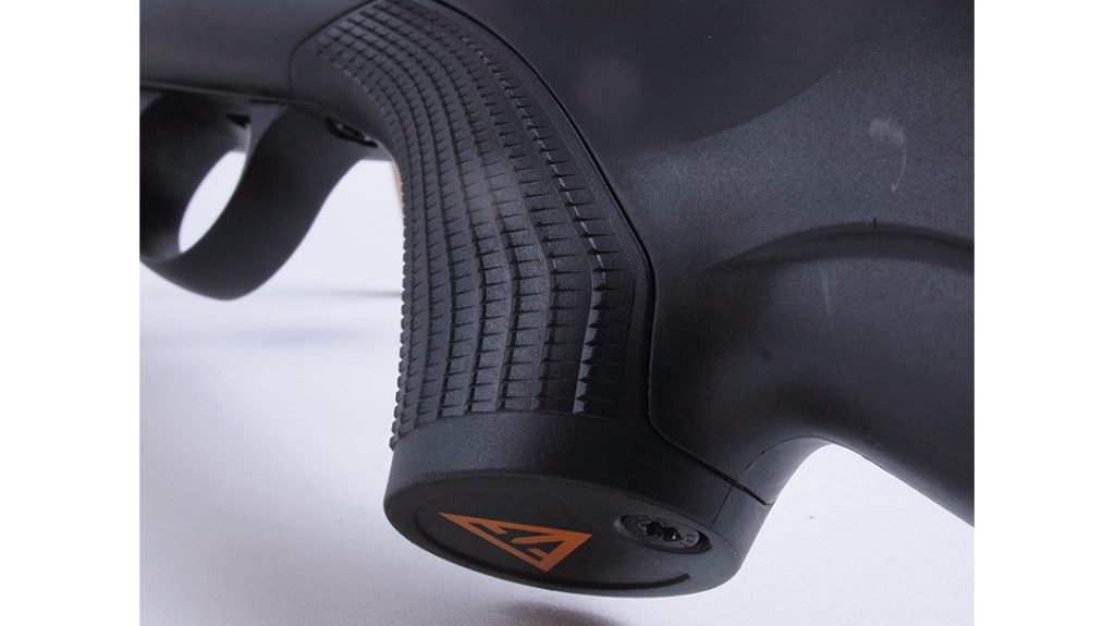 The Tikka T1x MTR also includes a sleeve that changes the grip’s curvature to a more vertical alignment.