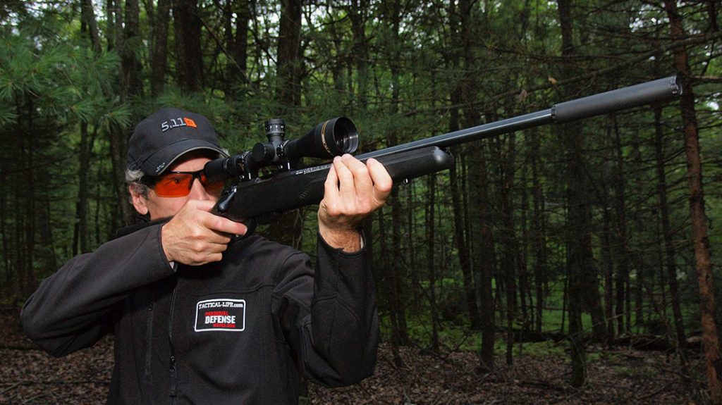 The author shooting the Tikka T1x MTR.