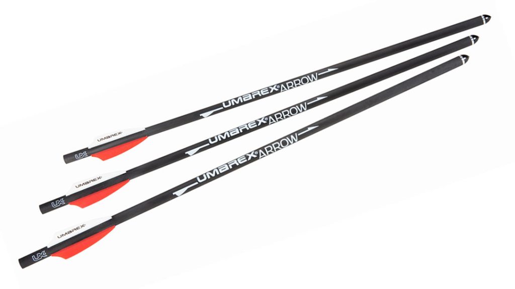 Different types of arrows are available for the Umarex Air Javelin Pro, including practice arrows.