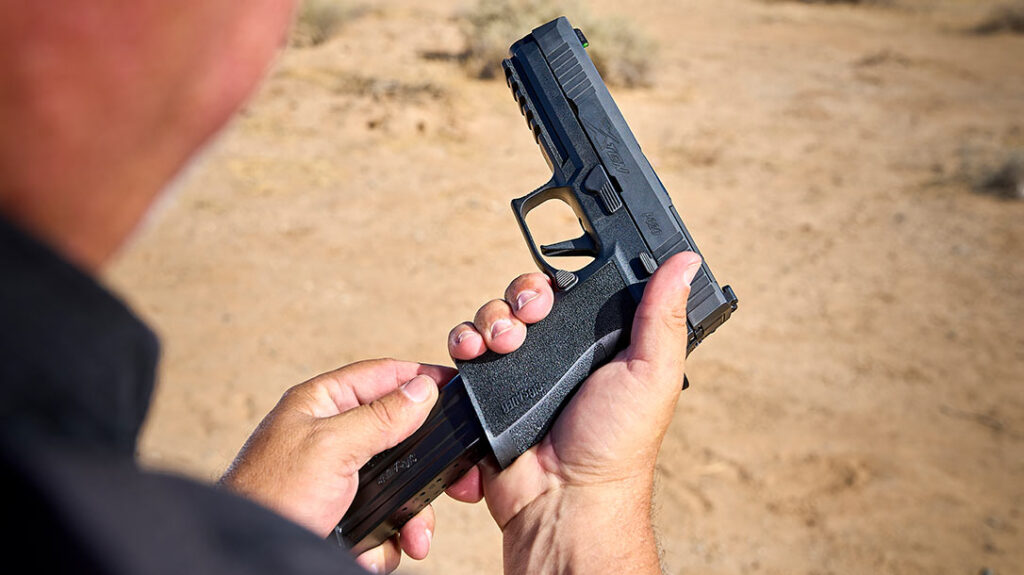 The pistol comes with a pair of 15-round magazines, yielding an abundance of firepower with the stout 10mm cartridge.