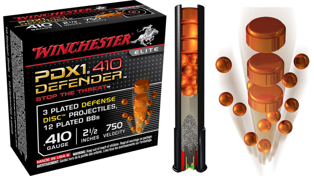 Winchester PDX1 Defender, in .410 ammo for home defense story.