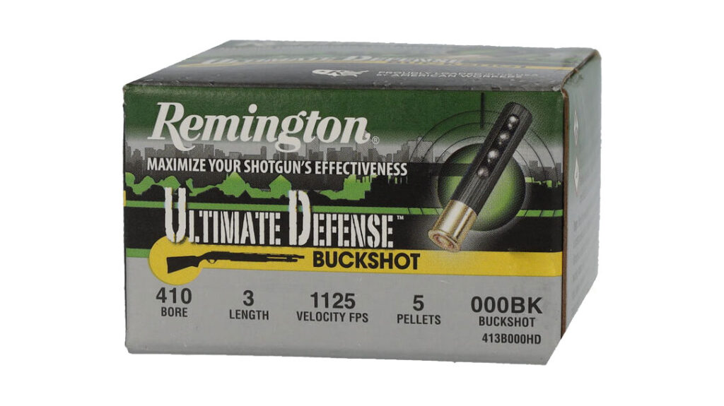 Remington Ultimate Defense Shotshell 5 pellet.
