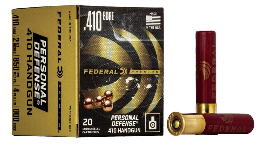 Federal Premium Personal Defense Ammo, in .410 ammo for home defense story.