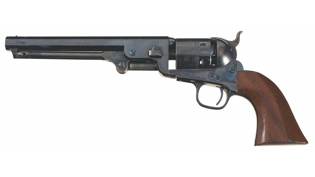 Late 4th model '51 Navy reveals how it would look in brand new condition from the mid-1860s through 1873.