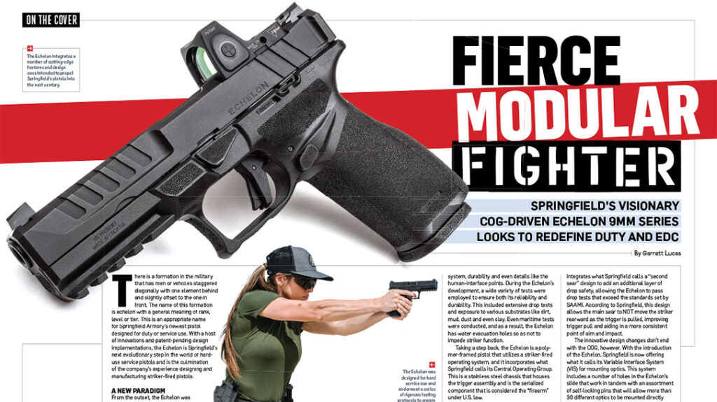 The Springfield Echelon in the Nov/Dec 2023 issue of Combat Handguns.