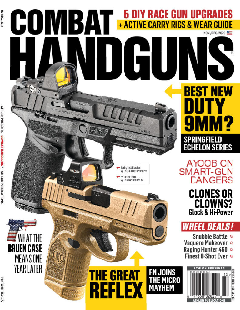 Concealed Carry and More in the Nov/Dec 2023 issue of Combat Handguns.