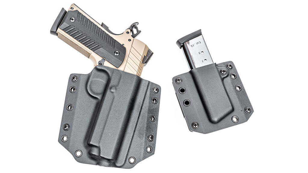 Bravo Concealment offers quality kydex holsters and magazine carriers for most popular carry guns, including the Devil Dog Arms DDA-350 1911.