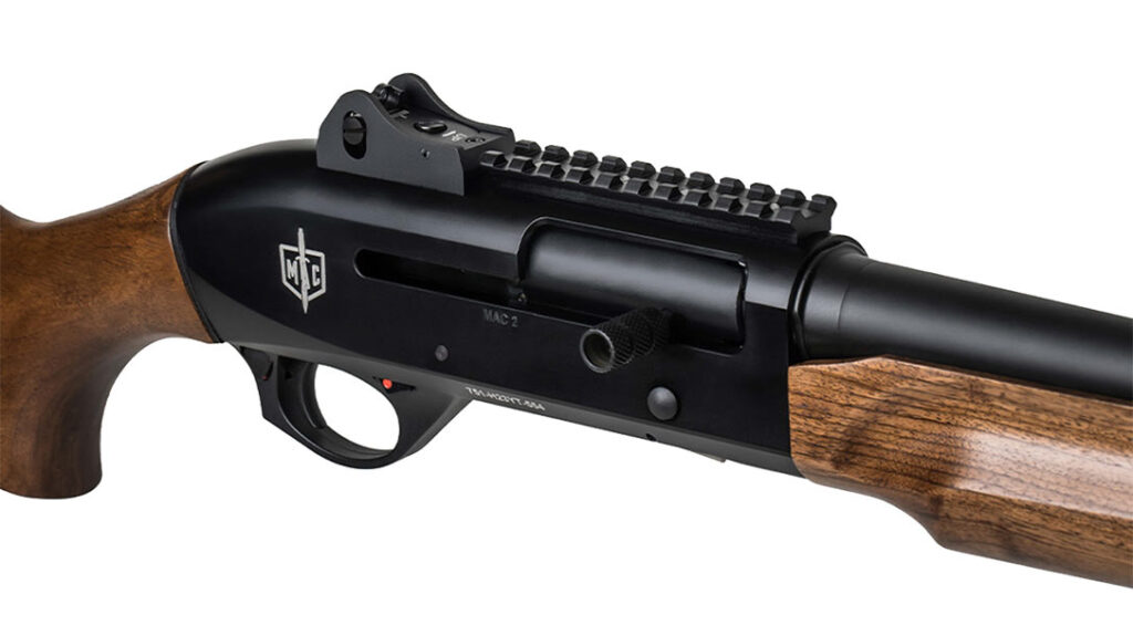 The Military Armament Corporation MAC 2 Tactical Wood Shotgun.
