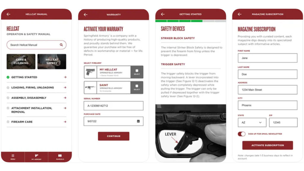 The New Springfield Armory Mobile App.