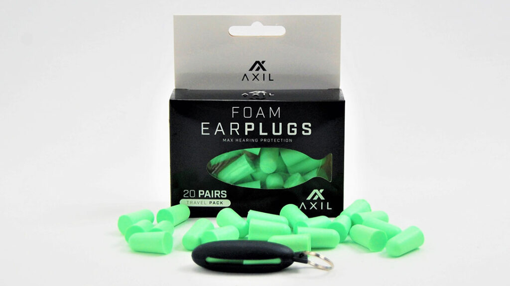 Foam ear plugs.