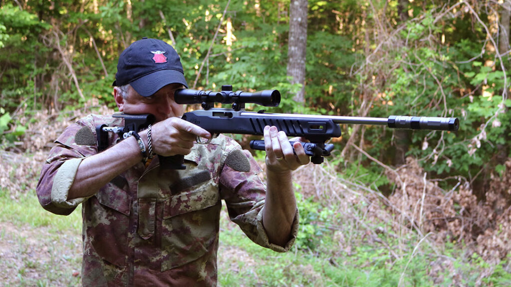 Fully accessorized, the rifle is suitable for steel challenge competition, practical rimfire matches, casual recreational shooting and light hunting.
