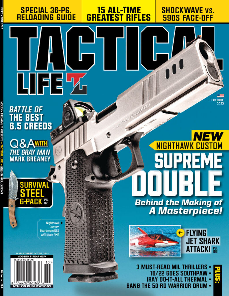 The September/October 2023 Issue of Tactical Life Magazine.