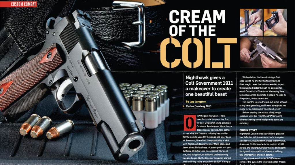 Nighthawk Colt 1911 in the Jan/Feb 2024 Issue of Combat Handguns.