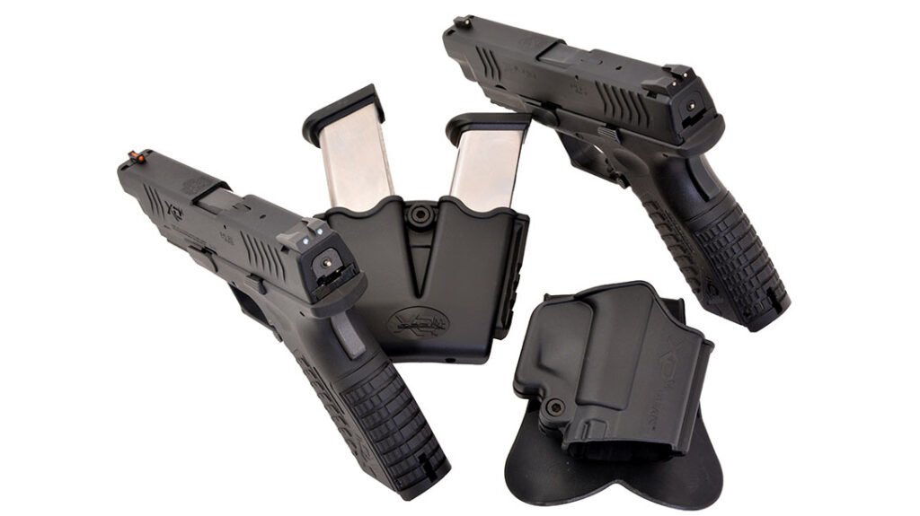 The Springfield XD-M 4.5 CO2 fits the same holster as the centerfire model.