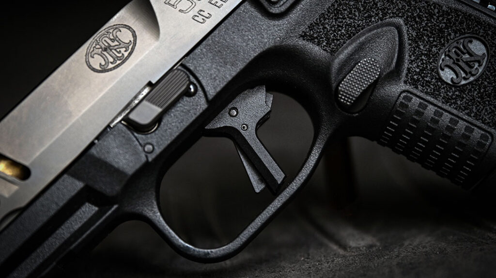 The new flat-faced trigger has a clean, crisp break with an impressive 5.6-pound pull right out of the box, making putting rounds on target an easy task.