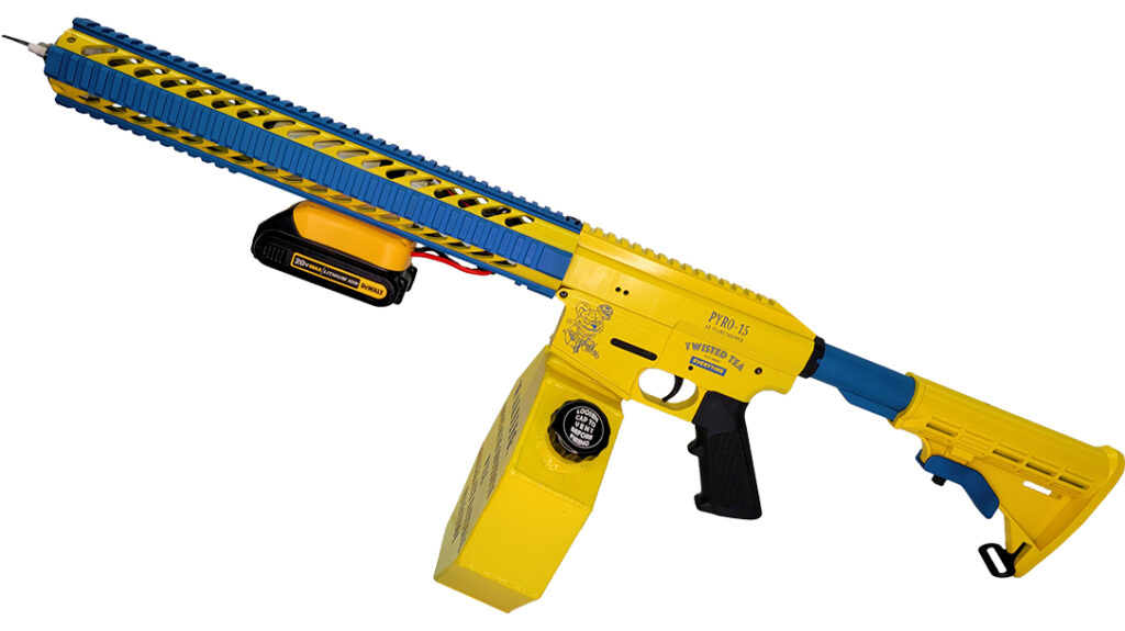 Unique yellow colorway of the Pyro-15. 