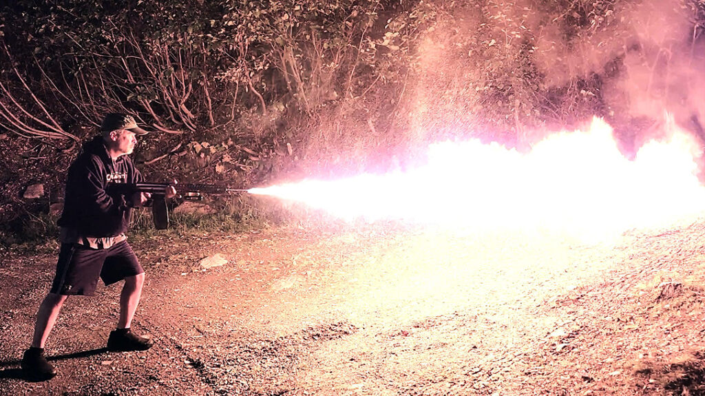 Pyro-15 action shot. 
