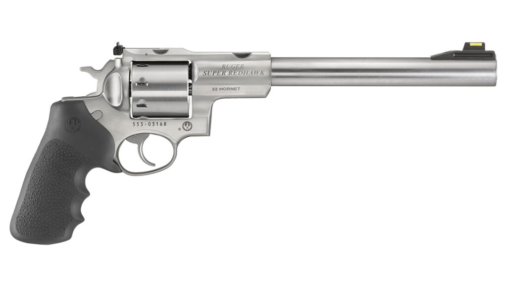 Ruger Super Redhawk, chambered in .22 Hornet, for varmints and game. 