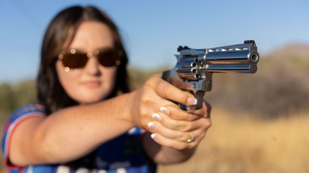 Both Justine Williams and the author love the trigger on the Colt King Cobra Target 22LR.