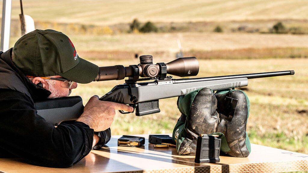 Shooting the Colt CBX Tac Hunter rifle.
