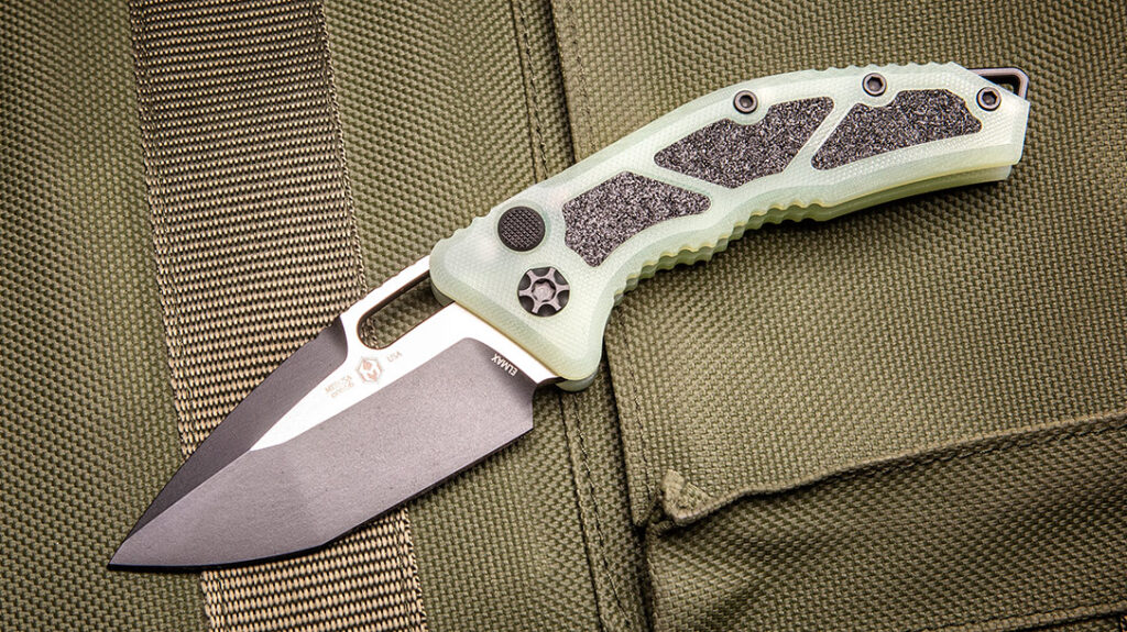 Automatic out the side folding knife.