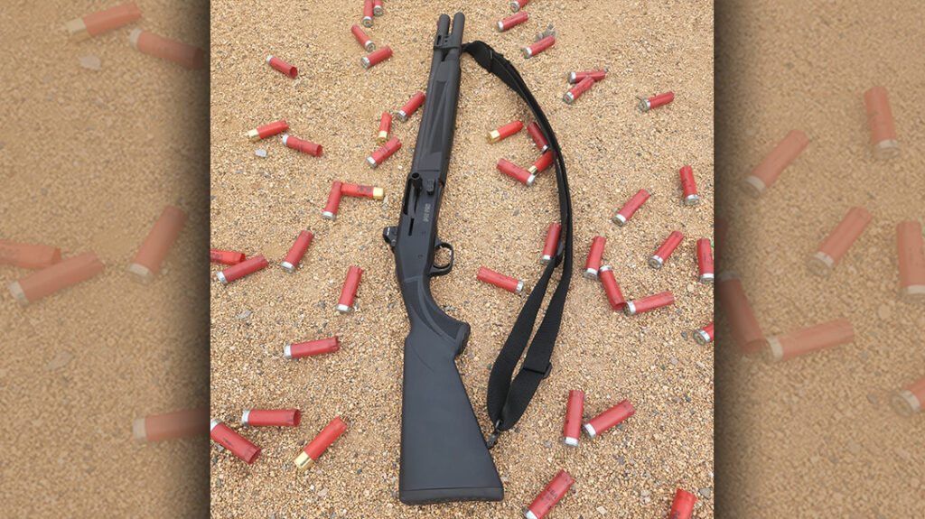 The shotgun can run 1,500 rounds before cleaning.