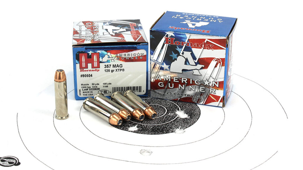 The author also tested the Taurus 605 Defender with Hornady’s .357 125-grain XTP.