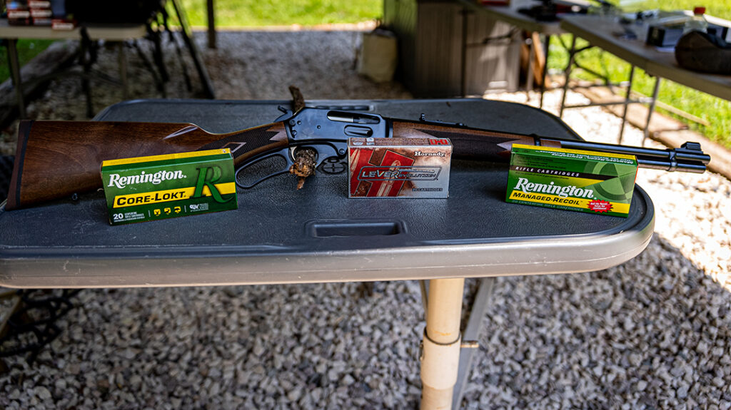 Ammo used testing the Marlin Model 336 Classic. 