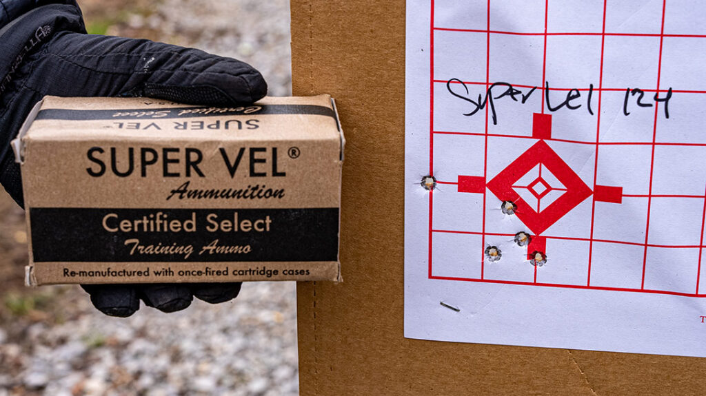 Performance with Super Vel ammo.