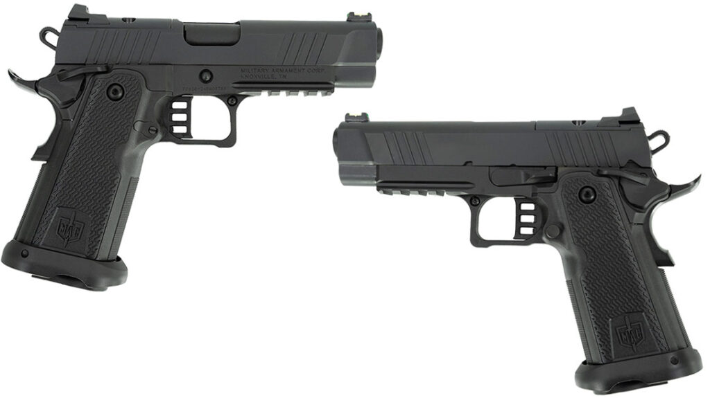 The Military Armament Corporation MAC 9 DS 1911.