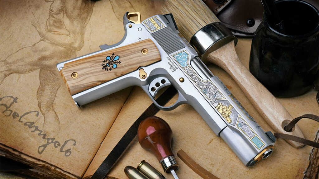 The SK Customs Michelangelo Springfield Armory 1911.