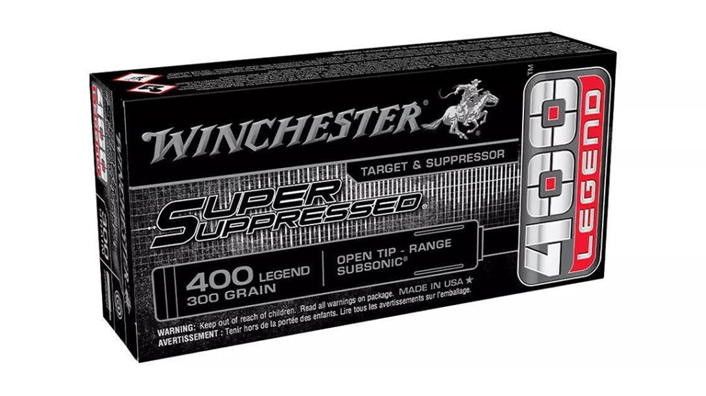 Winchester Super Suppressed 400 Legend The Tactical Combat Best Rifle Ammo for Tactical Hunting Sport