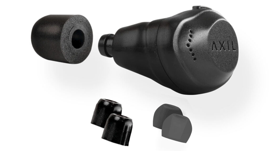 Installing the foam ear tips offers maximum protection, while the silicone tips are ideal for media audio.