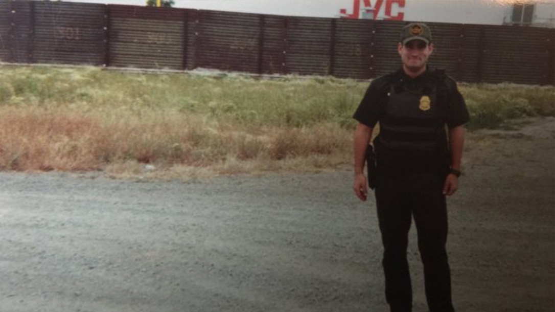 Jason Piccolo at his old duty station on the US/Mexico border.