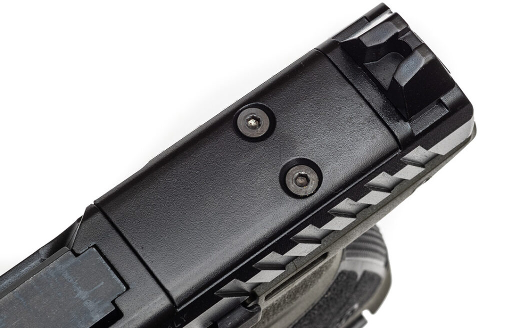 The APX A1 series includes a slide cut for mounting optics as a standard feature from the factory.